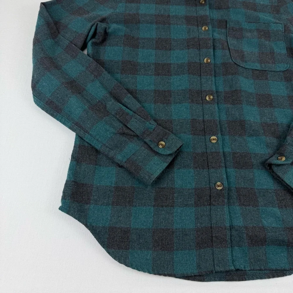 Aeropostale Boyfriend Fit Plaid Flannel Button-up Long‎ Sleeve Shirt, Women's S